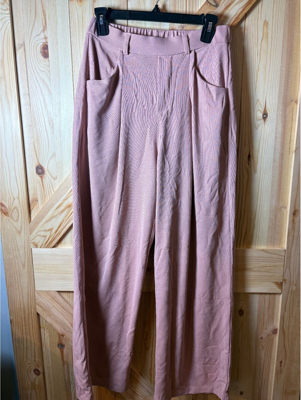 Santiny Women's Pink Wide Leg Pants Size M NWT